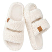 EverFoams Womens Fuzzy Open-toe Slippers Soft Comfy Memory Foam Indoor House Shoes Vanilla Ice,7-8 US 🍁 All In One Marketplace Canada