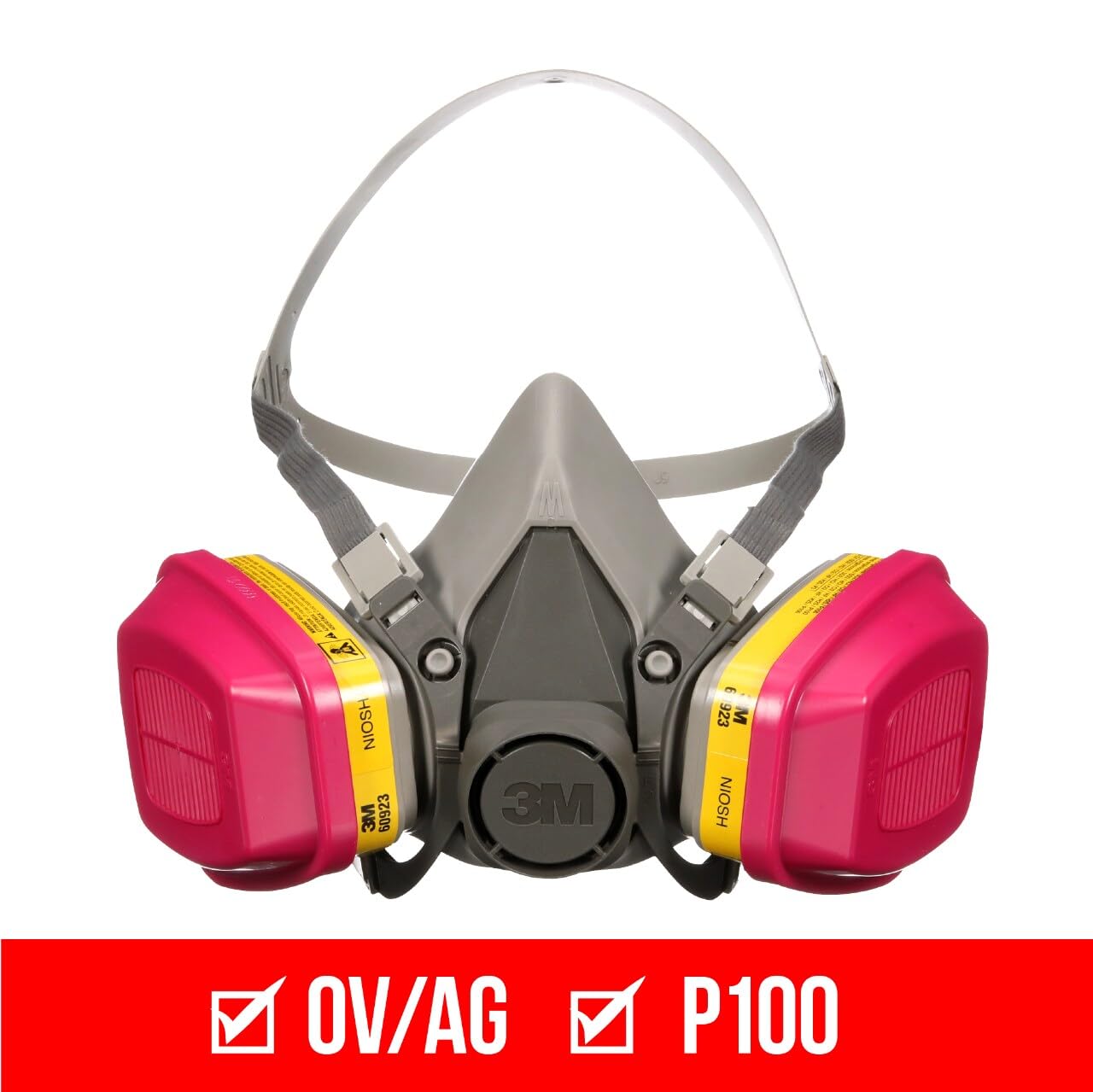 3m 62023ha1-c Half Facepiece Reusable Respirator All-in-one Kit, Multi-purpose, M (1 Mask and 1-pair Cartridges) 🍁 All In One Marketplace Canada