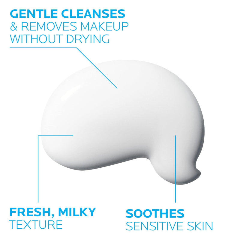 La Roche Posay Face Wash for Sensitive Skin, Toleriane Dermo-Cleanser with Glycerin to Calm Skin, Gently Cleanses & Removes Makeup, Fragrance-Free & Dermatologist Recommended, 200mL 🍁 All In One Marketplace Canada