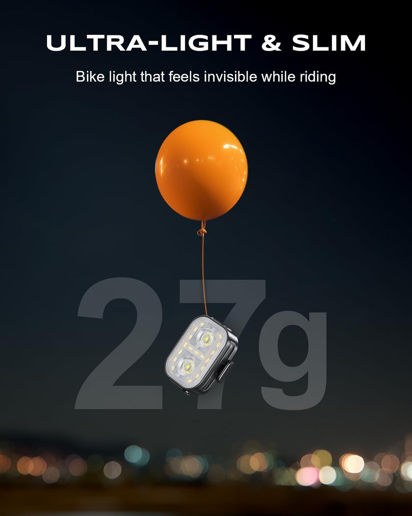 WOCBUY Bike Lights, Ultra-Slim & Lightweight Rechargeable Bicycle Lights Set, [5+6 Modes] Dual USB-C Bike Lights Front and Back, IP65 Waterproof Bicycle Lights for Night Riding Road Mountain Cycling 🍁 All In One Marketplace Canada