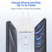 USB C Charger for iPhone 17 16 15,10FT USB C Cable and USB C Fast Charger Blcok for iPhone 17 16 Pro Max/17Air/17E/16E/16 Plus, iPhone 17 16 Fast Charging Cable iPad Pro 12.9/11 in,iPad -White 🍁 All In One Marketplace Canada