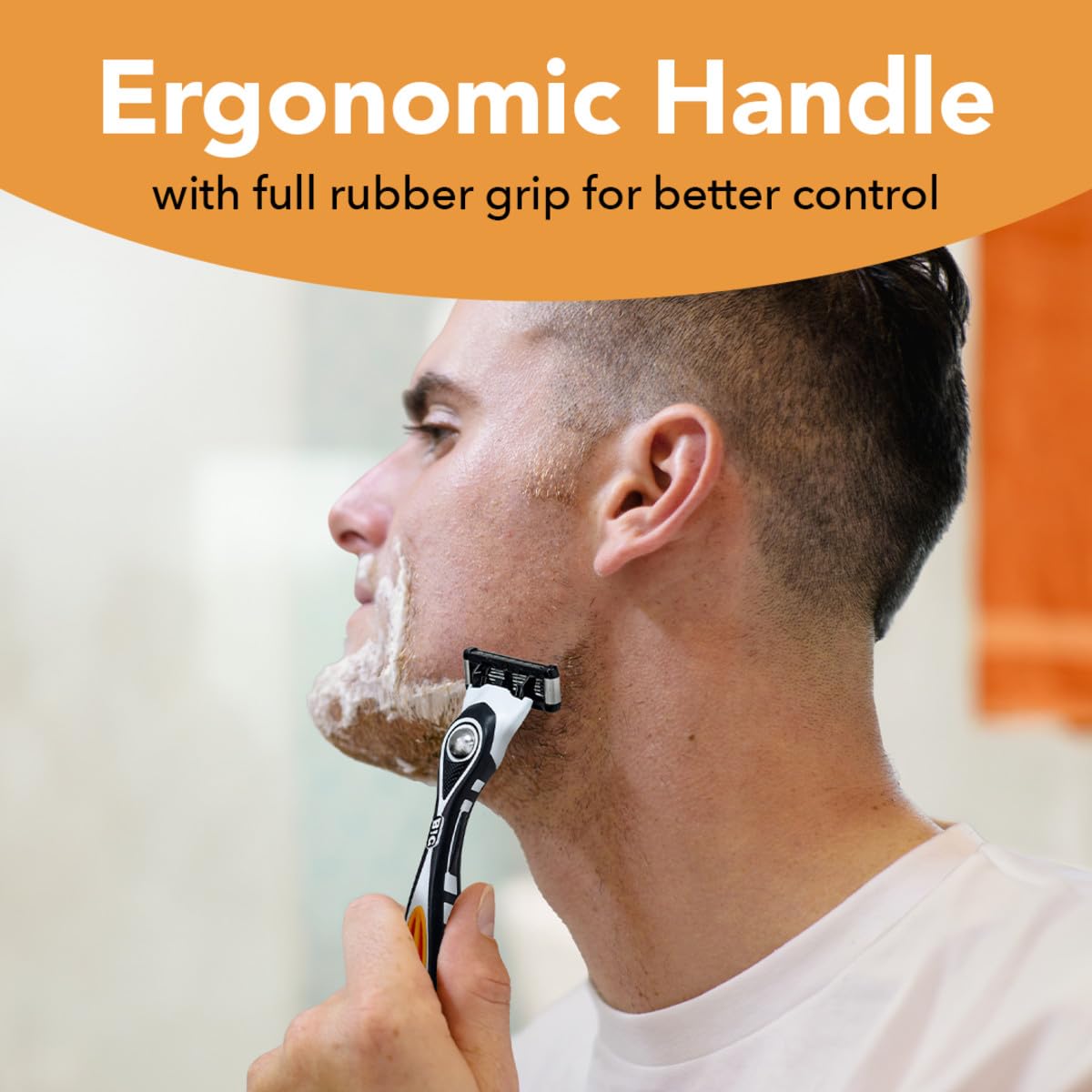 BIC Flex 5 Men's Refillable 5-Blade Razors with 1 Handle and 7 Cartridges, Up to 13 Shaves Per Cartridge, Men's Razors for First Apartment Essentials 🍁 All In One Marketplace Canada