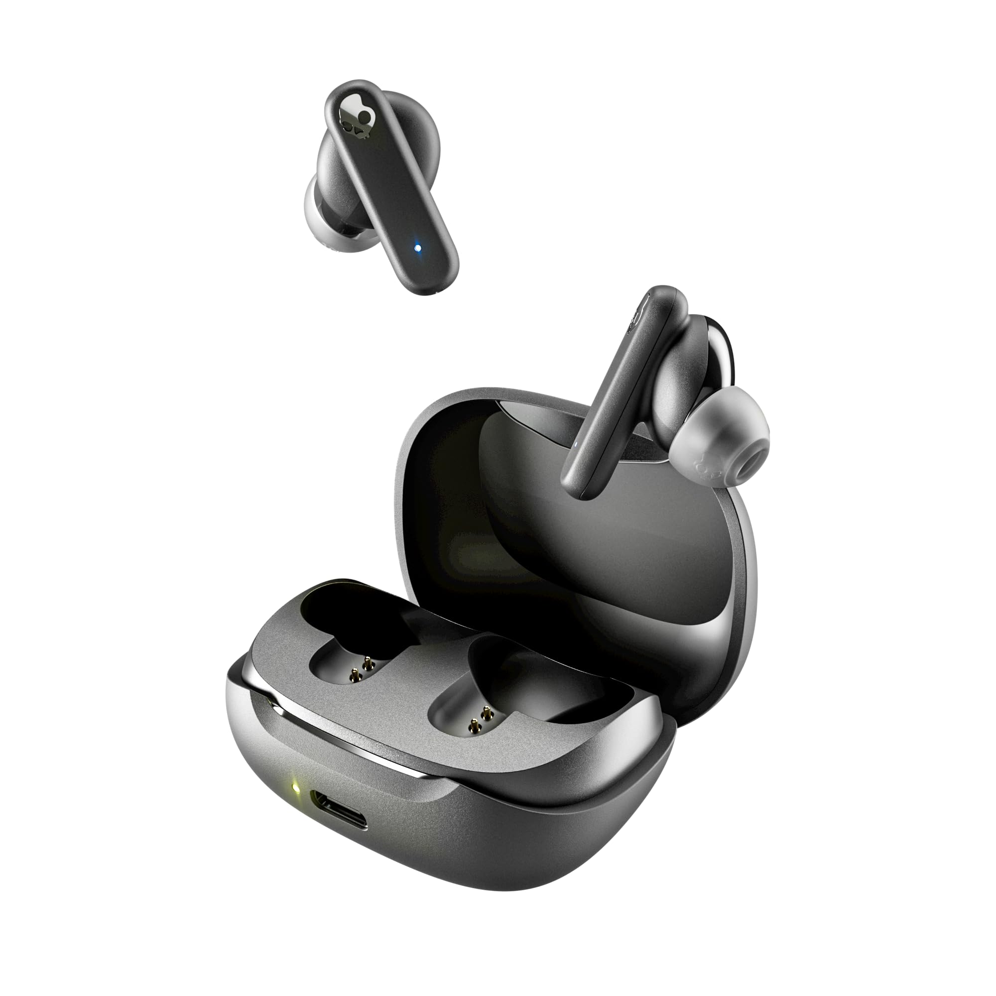 Skullcandy Smokin’ Buds Wireless Earbuds, Bluetooth Headphones, Noise Isolating Fit, Up to 20 Hours Battery, IPX4 Sweat and Water Resistant, Microphone for iPhone Android - True Black 🍁 All In One Marketplace Canada