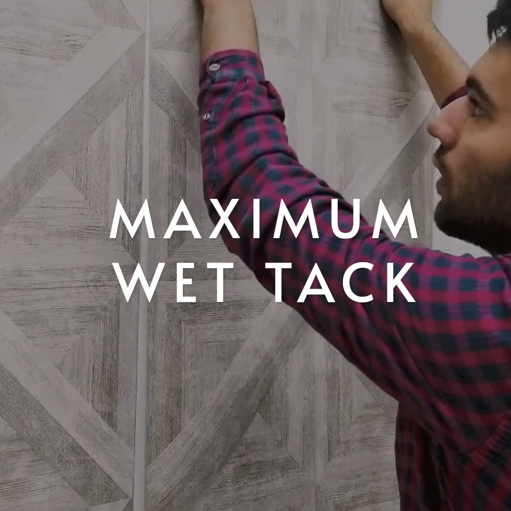 Roman Products Heavy Duty Wallpaper Adhesive, Commercial Grade for Heavy Wall Hangings, Clear, PRO-838 (32 Ounce - 70 sq. ft.), 11314 🍁 All In One Marketplace Canada