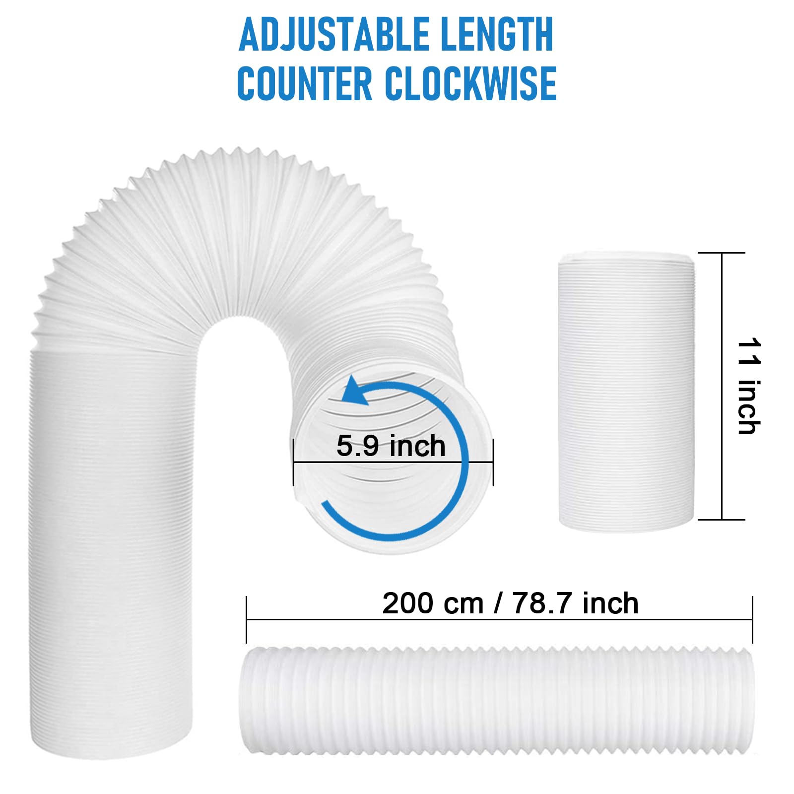 Portable Air Conditioner Window Kit with 5.9