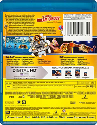 Madagascar 3: Europe's Most Wanted - Blu-Ray/DVD
