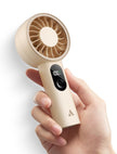 Aecooly Mighty Portable Fan, Powerful Handheld Fan, USB Rechargeable [10H Max Cooling Time], Mini Personal Battery Powered, Pocket for Travel, Summer, Gifts for Women, Girls -Beige 🍁 All In One Marketplace Canada