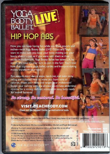 Yoga Booty Ballet Live: Hip Hop Abs - DVD (Used)