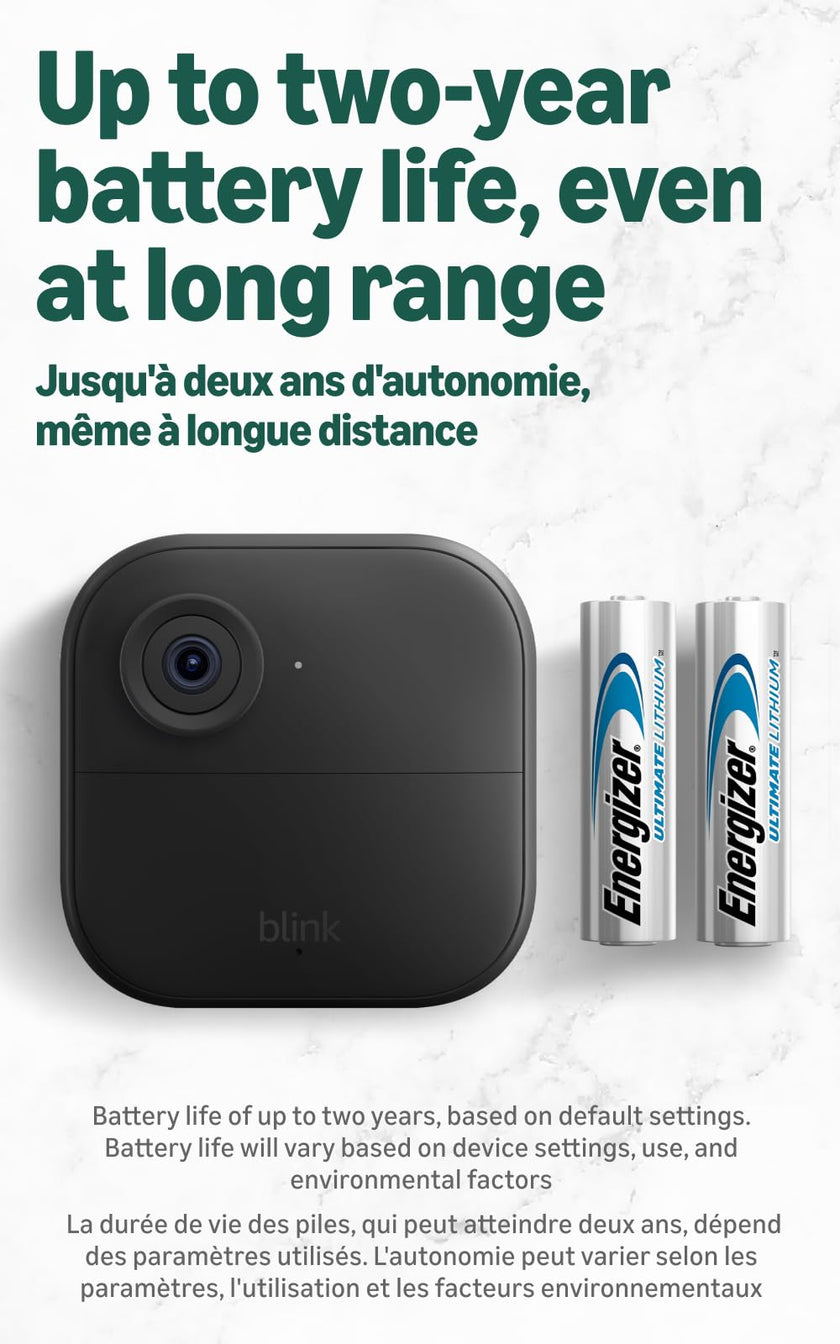 Blink Outdoor XR+ — Extended Range Wireless Outdoor 4 Camera with 10x security coverage powered by Blink's proprietary XR technology — 2 camera system 🍁 All In One Marketplace Canada