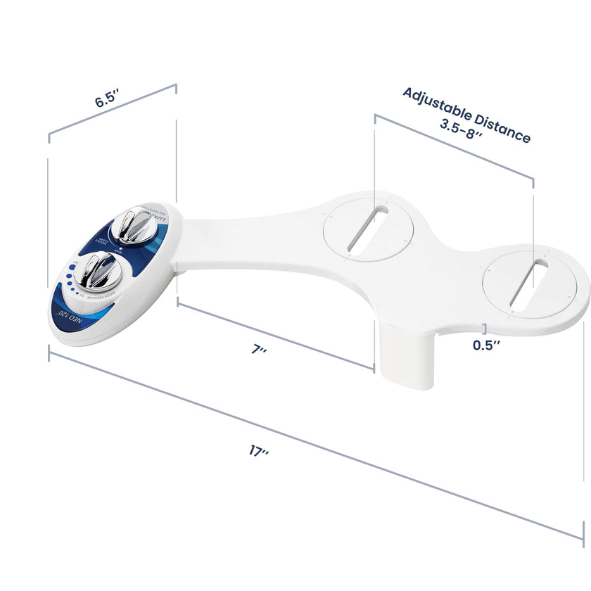 LUXE Bidet NEO 120 - Bidet Attachment for Toilet Seat, Blue 🍁 All In One Marketplace Canada