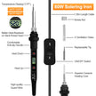 Soldering Iron Kit 80W LCD Adjustable Temperature 180-520℃ Solder Kit Electronics 12 in 1 Welding Tools with ON/Off Switch, Solder Wire, 5 Soldering Tips, Desoldering Pump, Stand, Tweezers 🍁 All In One Marketplace Canada