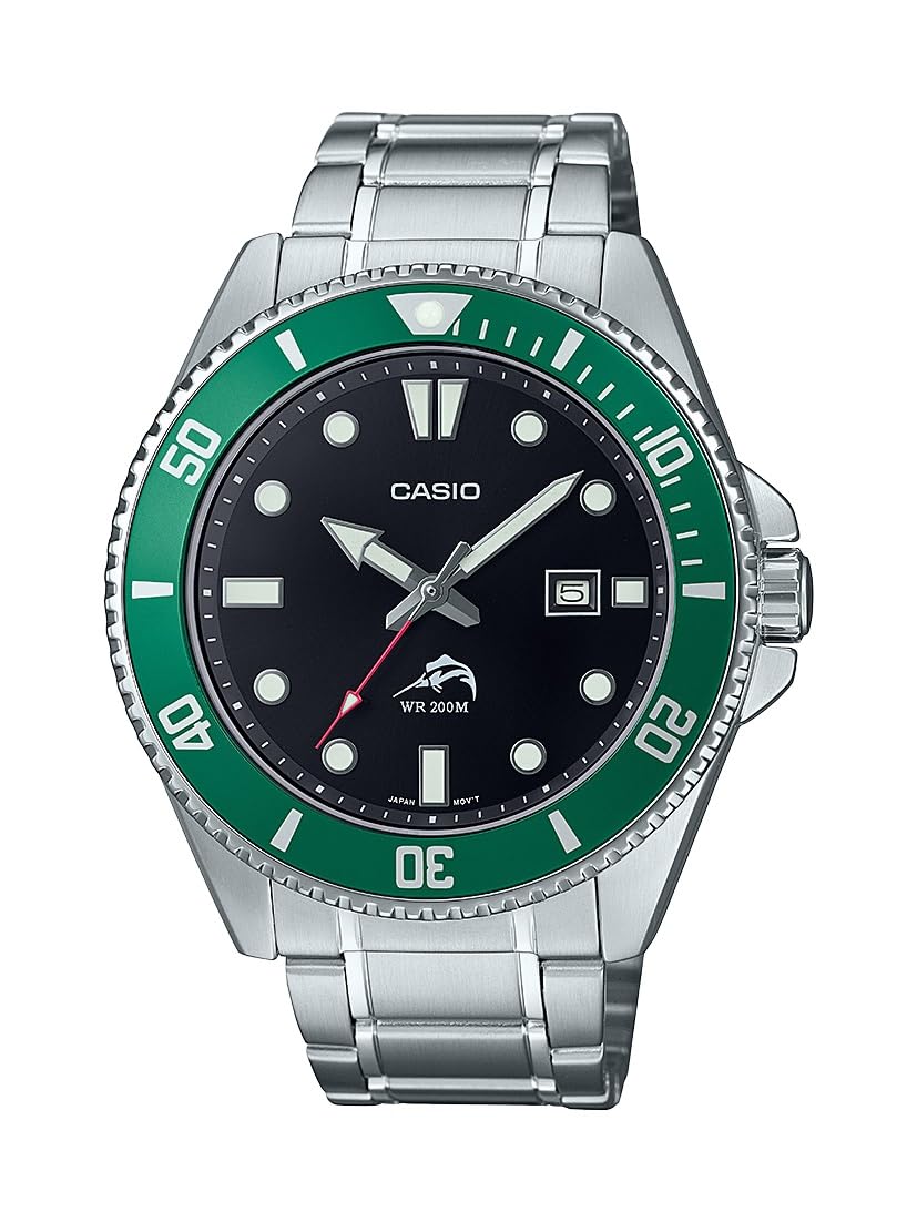 Casio MDV106 Series | Unisex Analog Watch | 200M WR | Stainless Steel Case | Resin Band | 2 Hand Analog (HR, Min, SEC) | Date Display | Screw Down Crown/Screw Down Caseback | 3 Year Battery, 🍁 All In One Marketplace Canada