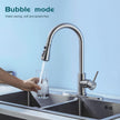 HUAAKE Kitchen Faucet with Pull Down Sprayer, Multi-Function Stainless Steel Single Handle High Arc Kitchen Sink Faucet, 360° Swivel Modern Commercial Kitchen tap with Deck Plate 🍁 All In One Marketplace Canada