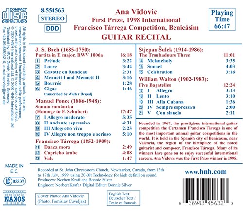 Guitar Recital By Ana Vidovic