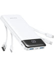 Charmast Portable Charger with Built in Cables, Power Bank with Cords Wires, Slim 10000mAh Travel Battery Pack 6 Outputs 3 Inputs 3A Fast Charging for Samsung Google Pixel LG Moto iPhone iPad 🍁 All In One Marketplace Canada
