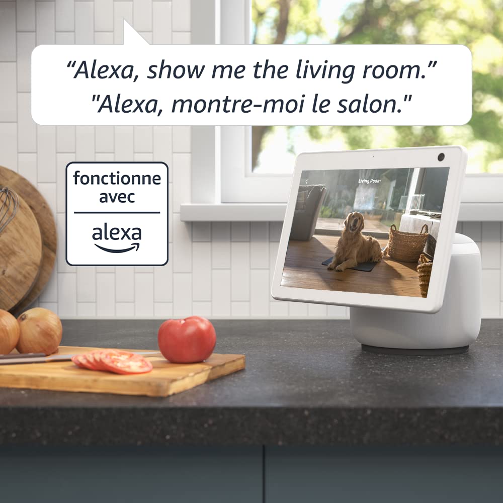Blink Mini Pan-Tilt Camera (newest model), Rotating indoor plug-in smart security camera, two-way audio, HD video, motion detection, Works with Alexa (White) 🍁 All In One Marketplace Canada