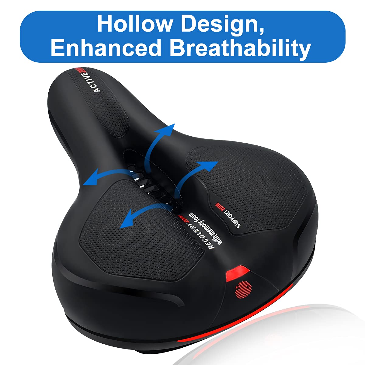 Roryimke Comfortable Bike Seat Replacement Bike Saddle Dual Shock Absorbing Ball Anti-Slip Bicycle Saddle Waterproof Bicycle Seat for Men Women Universal Fit for Exercise Indoor Mountain Road Bikes 🍁 All In One Marketplace Canada