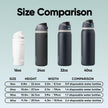 Owala FreeSip Insulated Stainless Steel Water Bottle with Straw for Sports and Travel, BPA-Free, 40oz, Foggy Tide 🍁 All In One Marketplace Canada