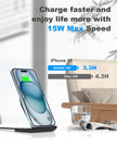 NANAMI Wireless Charger,15W Max Fast Wireless Charging Stand for iPhone 17 16 15 14 13 12 11 Pro Max XS 8,Phone Charger Station for Samsung Galaxy S26 S25 S24 S23 S22 Ultra S21 S20 S10,Pixel 9 8 7 6 5 🍁 All In One Marketplace Canada