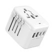 VYLEE Universal International Power Travel Plug Adapter, 5 in 1 European Travel Plug Adapter W/ 3.5A 2xUSB-A and 2xUSB C Wall Charger and Worldwide AC Outlet for Europe USA UK AUS Asia (White) 🍁 All In One Marketplace Canada