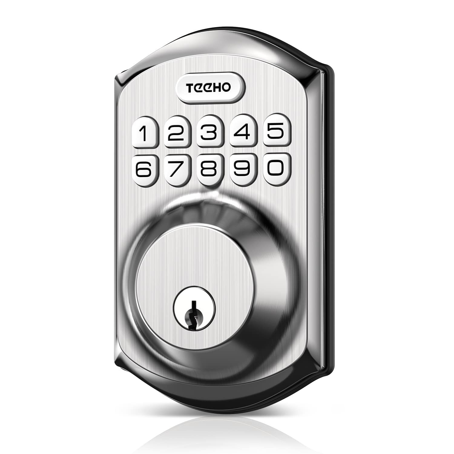 TEEHO TE001 Keyless Entry Door Lock with Keypad - Smart Deadbolt Lock for Front Door with 2 Keys - Auto Lock - Easy Installation - Satin Nickel 🍁 All In One Marketplace Canada