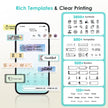 Phomemo D30 Label Maker Machine with Tape, Portable Bluetooth Label Printer, Small Smart Phone Handheld Sticker Mini Labeler Multiple Templates Font Icon Easy to Use Inkless Rechargeable F Office Home 🍁 All In One Marketplace Canada