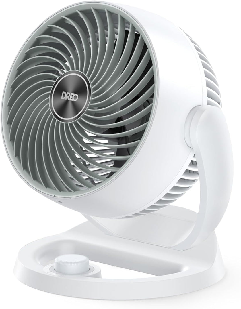 DREO Fan for Bedroom, 12 Inches, 70ft Powerful Airflow, 25db Quiet Table Air Circulator Fans for Whole Room, 120° Adjustable Tilt Desk Fan, 3 Speeds, Desktop Fan for Home, Office, Kitchen, RV 🍁 All In One Marketplace Canada