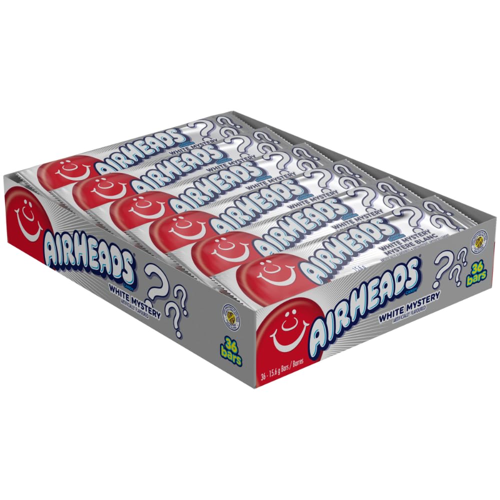 Airheads Candy Individually Wrapped Bars - White Mystery Flavour - Bulk Pack of 36 🍁 All In One Marketplace Canada