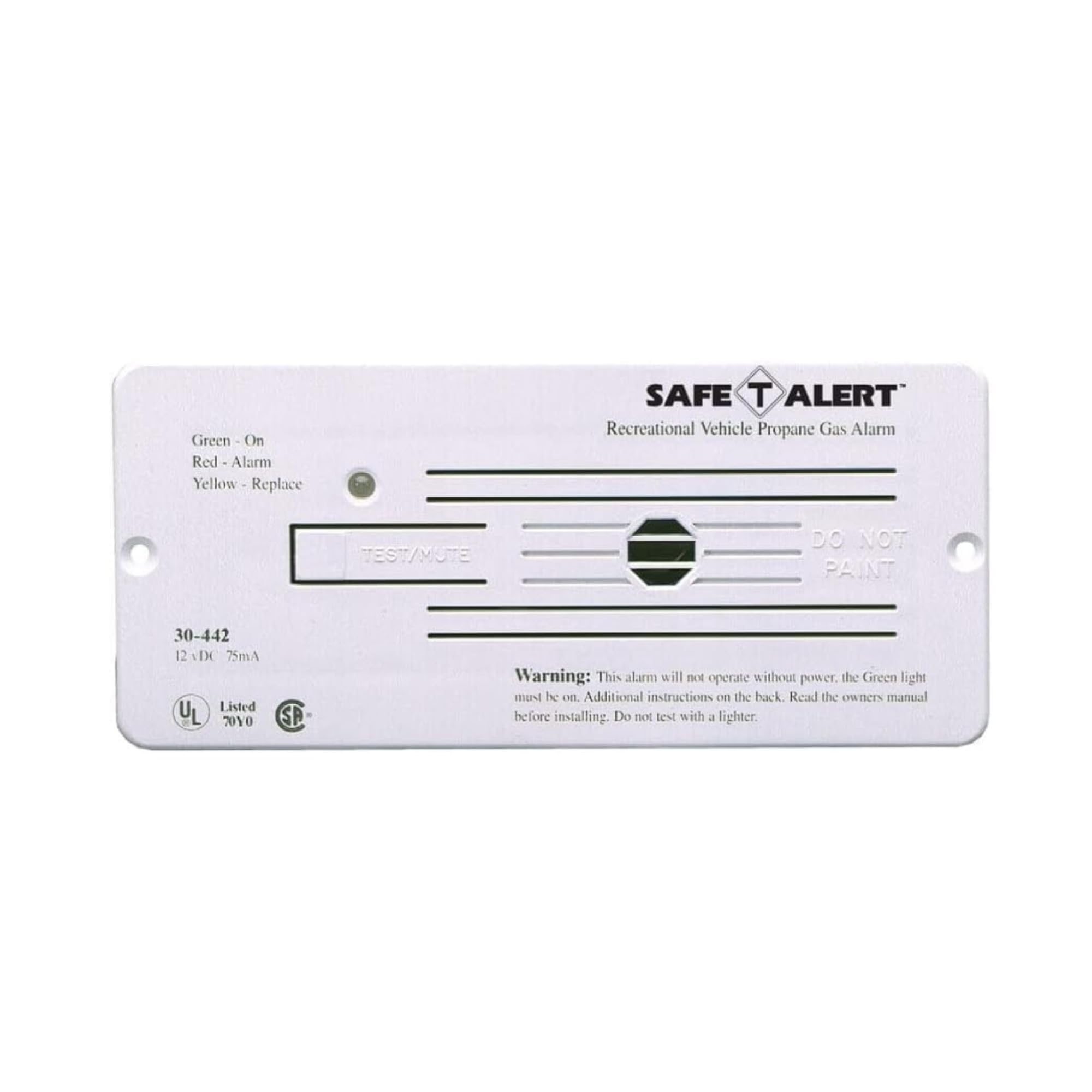 MTI Industris 12 Volt Flush Mount LP/Natural Gas Detector White 30-442-P 🍁 All In One Marketplace Canada