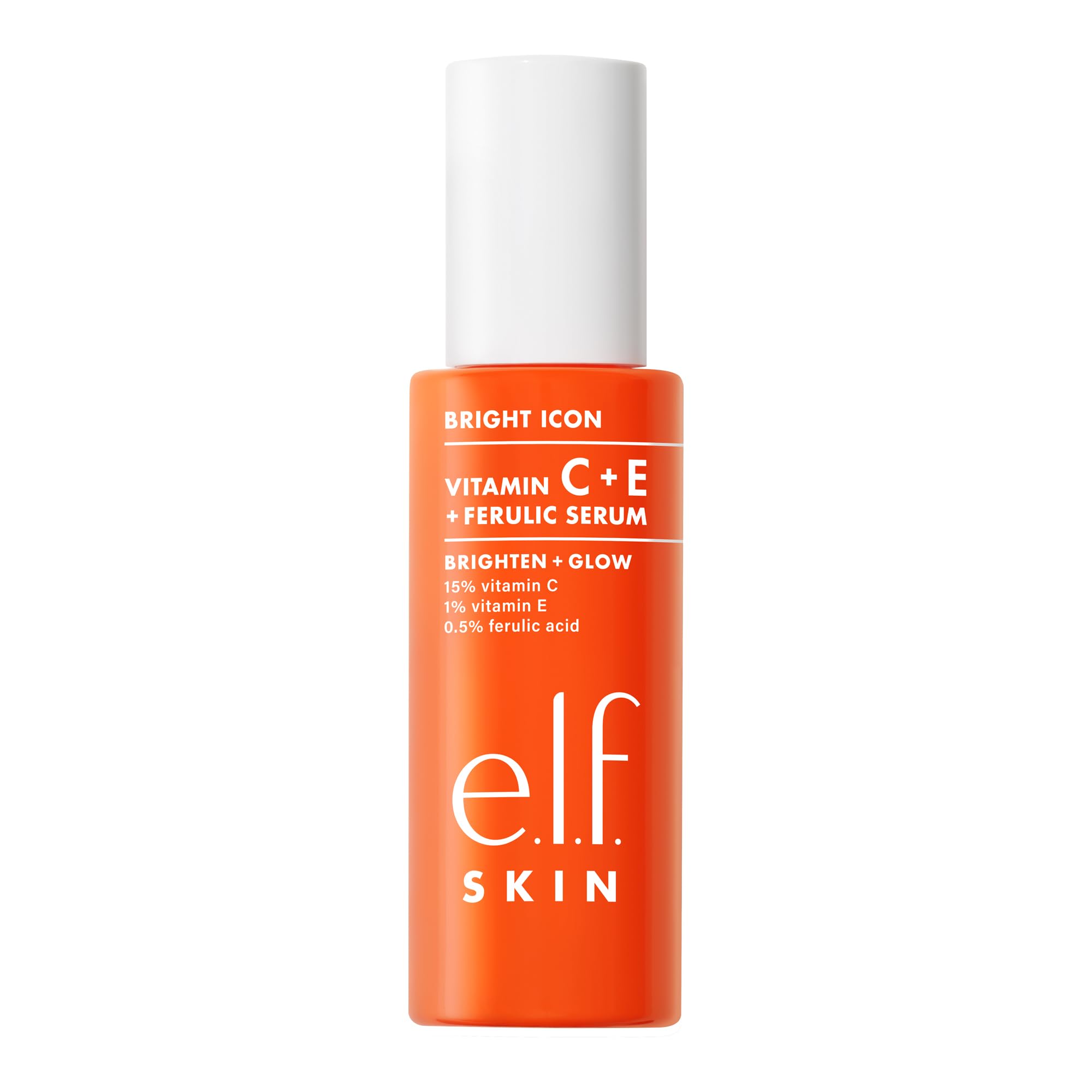 e.l.f. SKIN Bright Icon Vitamin C + E + Ferulic Face Serum, Brightening & Soothing with 15% Vitamin C, Vegan & Cruelty-Free 🍁 All In One Marketplace Canada