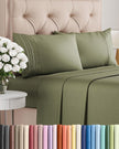 King Size 4 Piece Sheet Set - Comfy Breathable & Cooling Sheets - Hotel Luxury Bed Sheets for Women & Men - Deep Pockets, Easy-Fit, Soft & Wrinkle Free Sheets - Sage Green Oeko-Tex Bed Sheet Set 🍁 All In One Marketplace Canada