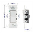 Leviton 10-Pack Lever Edge 15 Amp Single Pole Decora Switch, E5601-0MW, White 🍁 All In One Marketplace Canada