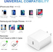 iPhone Charger Fast Charging【Apple MFi Certified】 2 Pack USB C Charger Block with 6FT USB C to Lightning Cables Compatible with iPhone 14/13/12/11 Pro Max/Xs Max/XR/AirPods Pro 🍁 All In One Marketplace Canada