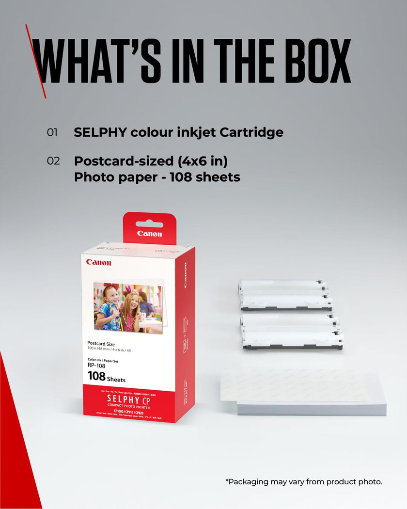 Canon RP-108 Ink/Paper Set Postcard Size - 108 Prints 🍁 All In One Marketplace Canada