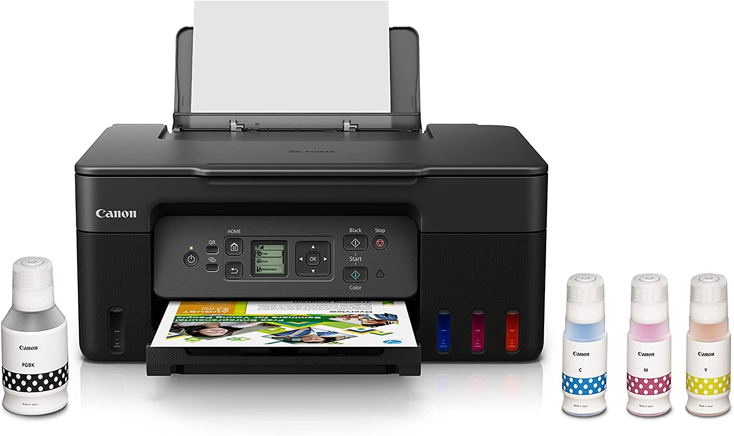 Canon PIXMA G3270 - MegaTank Ink Tank Wireless Printer, Colour All-in-One, Printer, Scanner, Copier, Mobile Friendly, Black 🍁 All In One Marketplace Canada