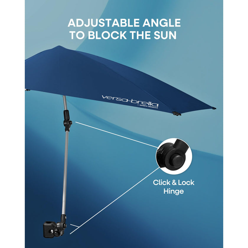 Sport-Brella Versa-Brella SPF 50+ Adjustable Umbrella with Universal Clamp, Regular, Gray 🍁 All In One Marketplace Canada
