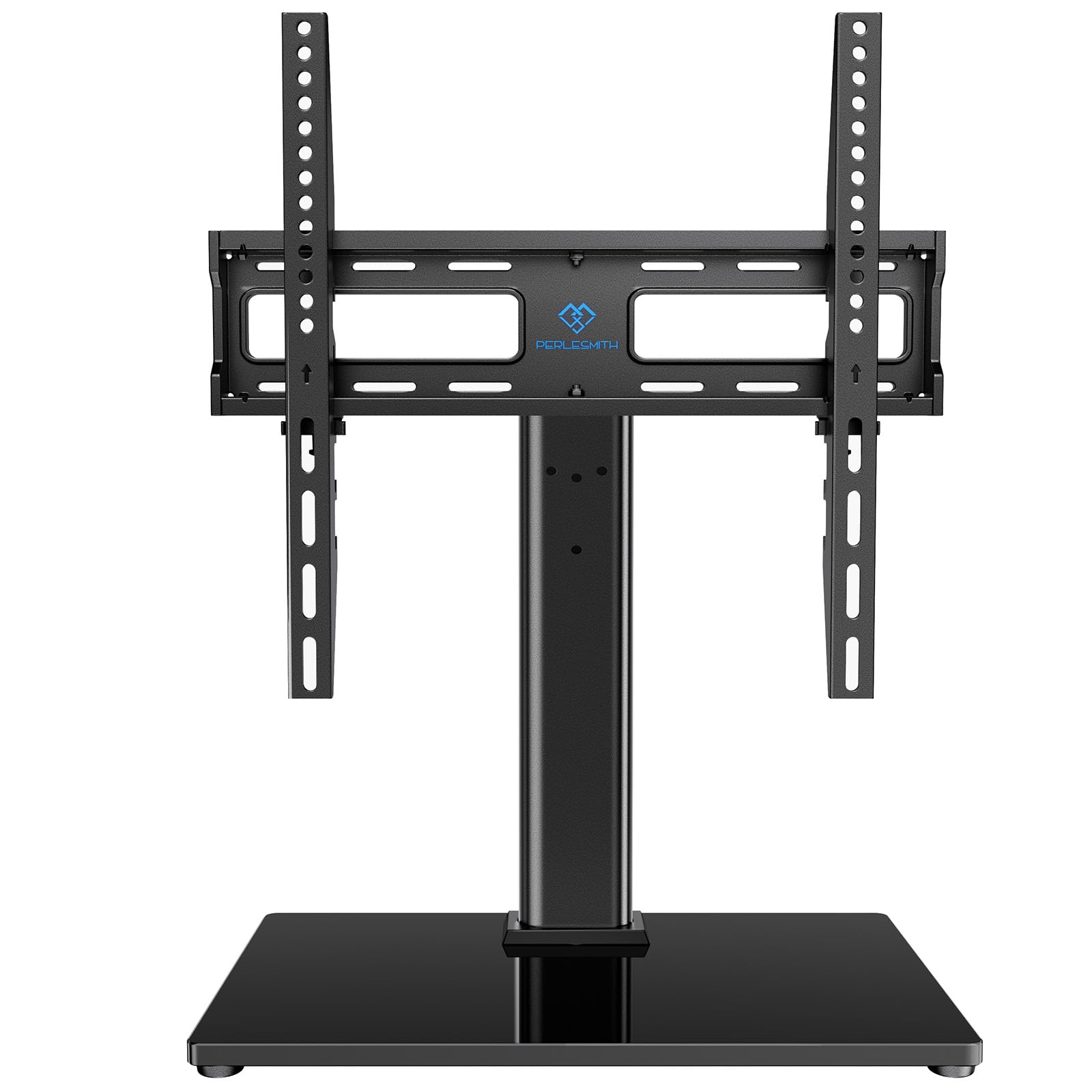 PERLESMITH Swivel Universal TV Stand/Base - Table Top TV Stand for 24-60 inch LCD LED TVs - Height Adjustable TV Mount Stand with Tempered Glass Base, VESA 400x400mm, Holds up to 99lbs PSTVS09 🍁 All In One Marketplace Canada