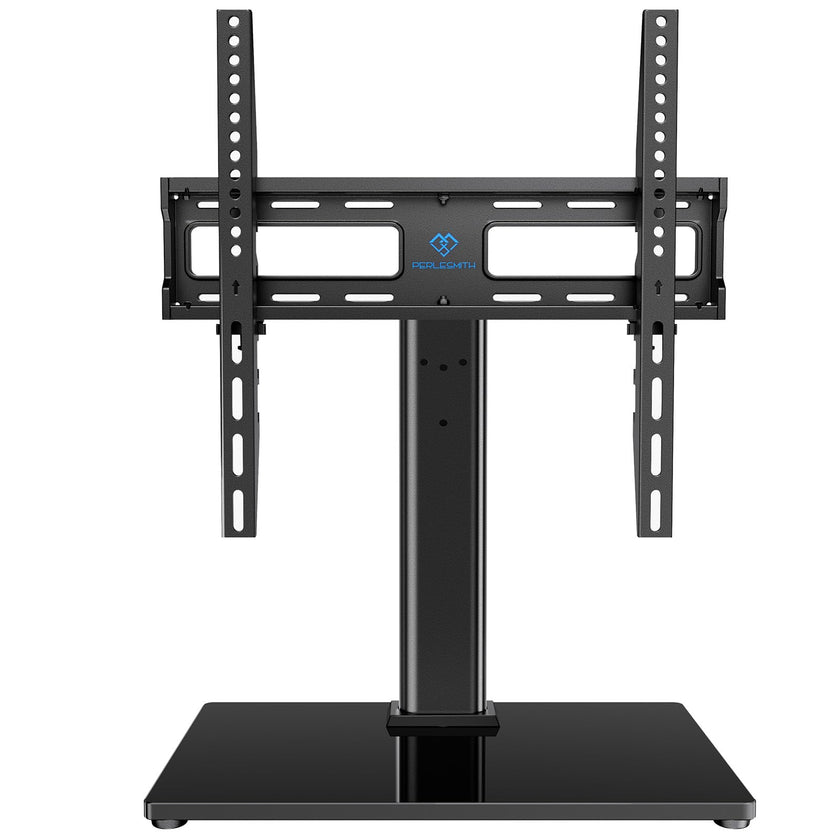 PERLESMITH Swivel Universal TV Stand/Base - Table Top TV Stand for 24-60 inch LCD LED TVs - Height Adjustable TV Mount Stand with Tempered Glass Base, VESA 400x400mm, Holds up to 99lbs PSTVS09 🍁 All In One Marketplace Canada