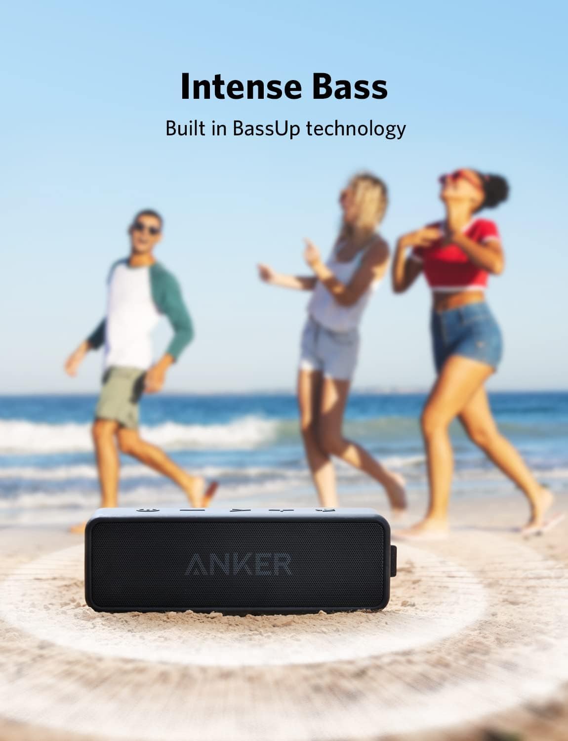 Anker Soundcore 2 Portable Bluetooth Speaker with 12W Stereo Sound, Bluetooth 5, Bassup, IPX7 Waterproof, 24-Hour Playtime, Wireless Stereo Pairing, Speaker for Home, Outdoors, Travel 🍁 All In One Marketplace Canada