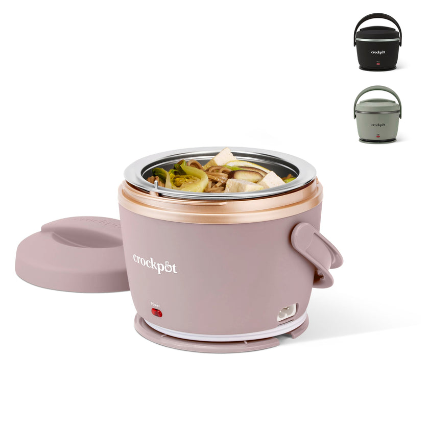 Crock-Pot Electric Lunch Box, Portable Food Warmer for On-the-Go, 20-Ounce (591 mL), Blush Pink 🍁 All In One Marketplace Canada