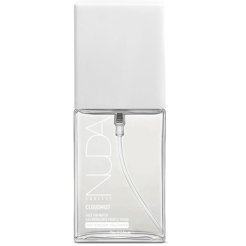 Nuda CloudMist Face Tan Water | Buildable Facial Tanning Mist for Light to Medium Complexions | Infused with Vitamins and White Tea & Rosehip Extracts | Lightweight, Bronzer-Free Formula, (75 mL) 🍁 All In One Marketplace Canada