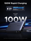 UGREEN 100W Power Bank Fast Charge, 3Ports USB C 20000mAh Portable Charger Fast Charging, 65W Fast Recharge Laptop Battery Bank, Compatible for MacBook Pro Air, Dell, iPad Pro, iPhone 17 Pro Max 🍁 All In One Marketplace Canada