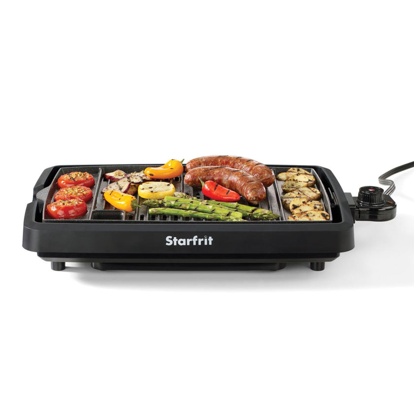 Starfrit The Rock Indoor Smokeless Electric BBQ Grill - Non-Stick 10