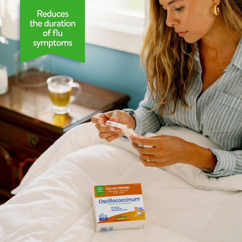 Boiron Oscillococcinum 60 doses Homeopathic Medicine for Flu-like Symptoms; Reduces the duration of flu-like symptoms such as body aches headaches fever and chills; Kosher (Pack of 2) 🍁 All In One Marketplace Canada