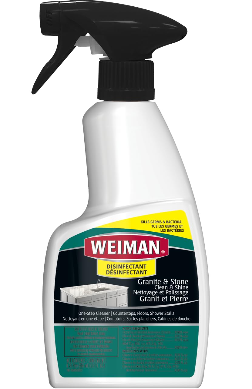 Weiman Granite Cleaner and Polish - 12 Fluid Ounce - Enhances Natural Color in Granite, Quartz, Marble, Soap Stone and More 🍁 All In One Marketplace Canada