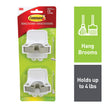 Command Broom and Mop Grippers Wall Hook, Damage Free Hanging Wall Mount Broom and Mop Holder, No Tools Household Cleaning Organizer for Living Spaces, 2 Hangers and 4 Command Strips 🍁 All In One Marketplace Canada