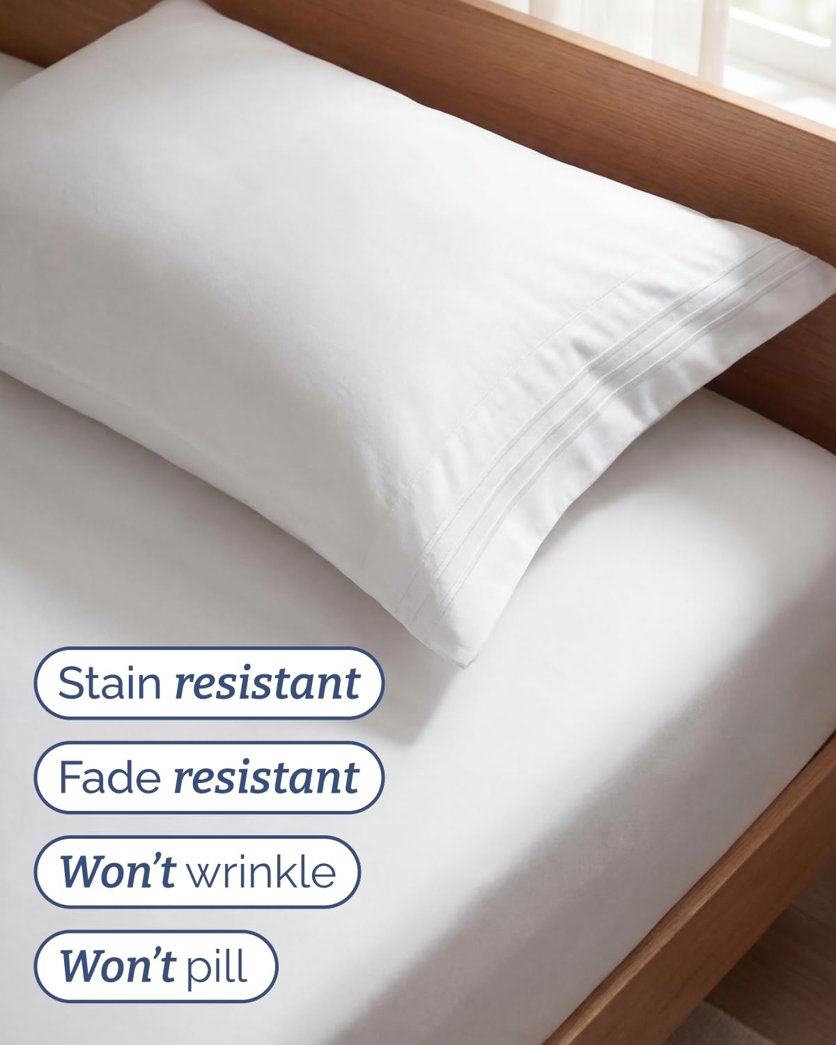 Twin Size Sheet Set - 3 Piece Set - Hotel Luxury Bed Sheets - Extra Soft - Deep Pockets - Easy Fit - Breathable & Cooling Sheets - Wrinkle Free - Comfy - White Bed Sheets – Twins Sheets - 3 PC 🍁 All In One Marketplace Canada
