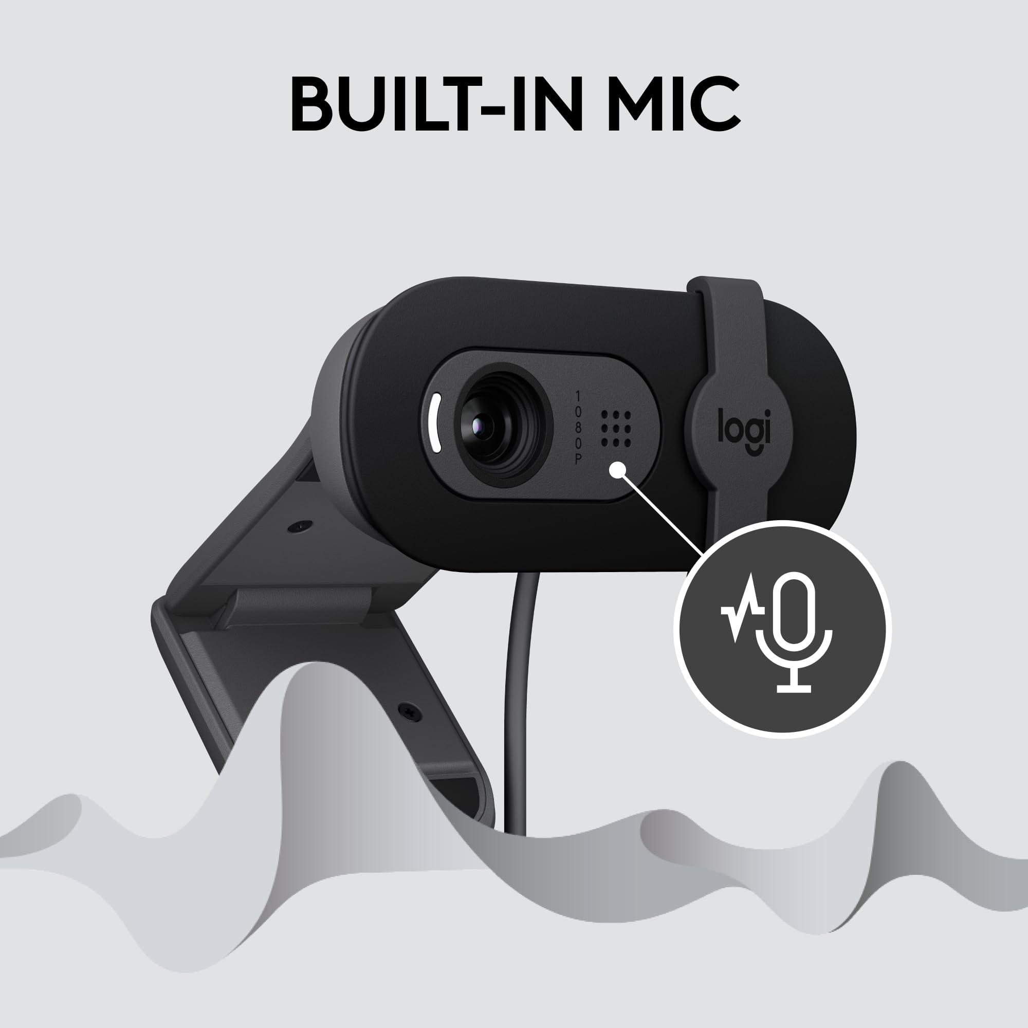 Logitech Brio 101 Full HD 1080p Webcam for Meetings, Streaming, Desktop, Laptop, PC - Built-in Mic, Shutter, Works with Zoom, Microsoft Teams, Nintendo Switch 2’s New GameChat Mode, USB-A,-Black 🍁 All In One Marketplace Canada
