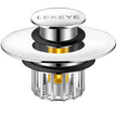 LEKEYE Tub Stopper | Shower Drain Hair Catcher | Pop-up Drain Stopper with Strainer | Bathroom Bathtub Plug | Drain Protector for 1-1/2 to 1-3/4