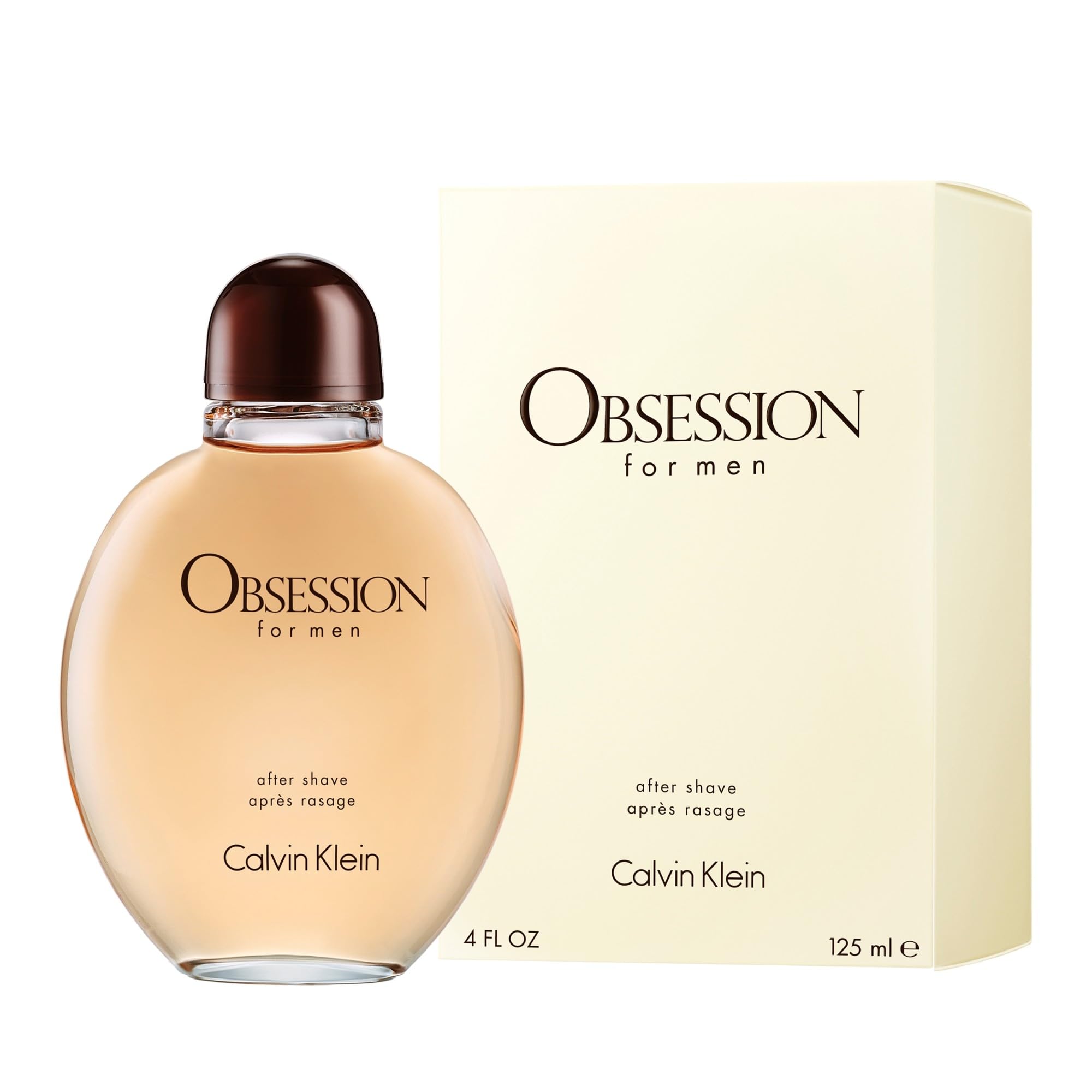 Calvin Klein Obsession Eau de Toilette After Shave Lotion for Men 125ml - Ambery Fragrance, Top notes: Bergamot, mandarin 🍁 All In One Marketplace Canada